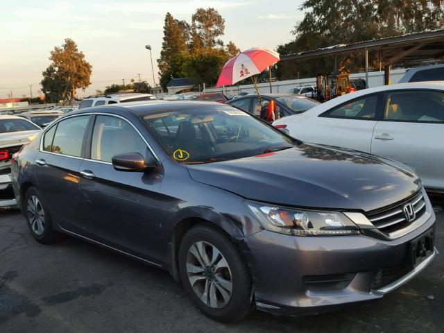 1HGCR2F35DA007270 - 2013 HONDA ACCORD LX GRAY photo 1