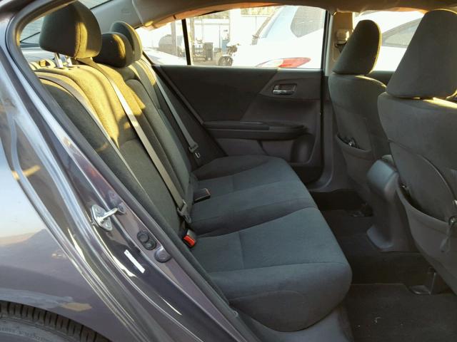 1HGCR2F35DA007270 - 2013 HONDA ACCORD LX GRAY photo 6