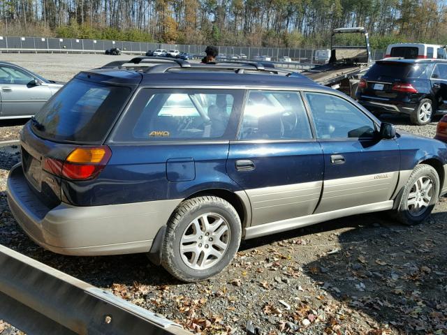 4S3BH665426301619 - 2002 SUBARU LEGACY OUT BLUE photo 4