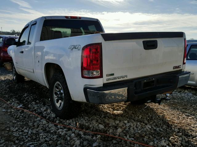 1GTSKUEA6AZ156116 - 2010 GMC SIERRA K15 WHITE photo 3