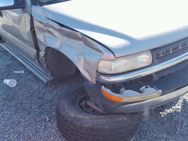 2GCEK19T7X1132318 - 1999 CHEVROLET SILVERADO GRAY photo 9