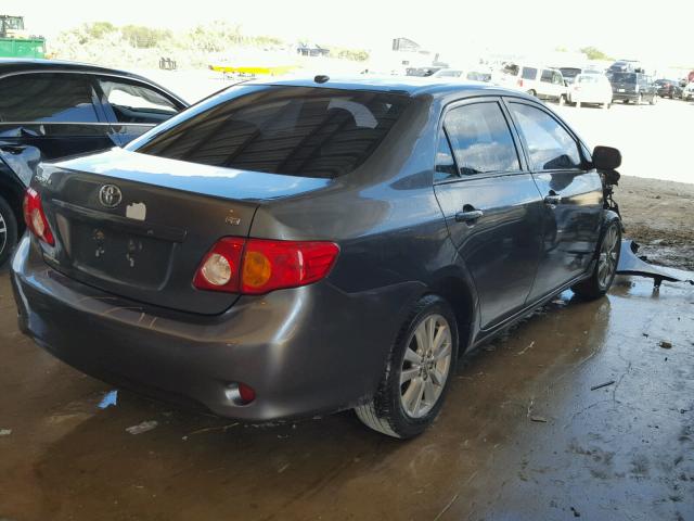 2T1BU4EE8AC368362 - 2010 TOYOTA COROLLA BA GRAY photo 4