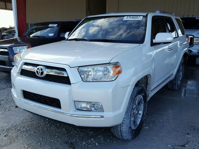 JTEBU5JR2D5120216 - 2013 TOYOTA 4RUNNER SR WHITE photo 2