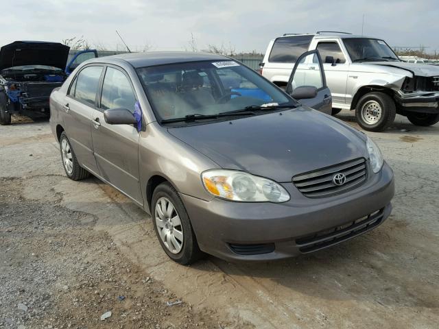 2T1BR38E94C285003 - 2004 TOYOTA COROLLA CE GRAY photo 1