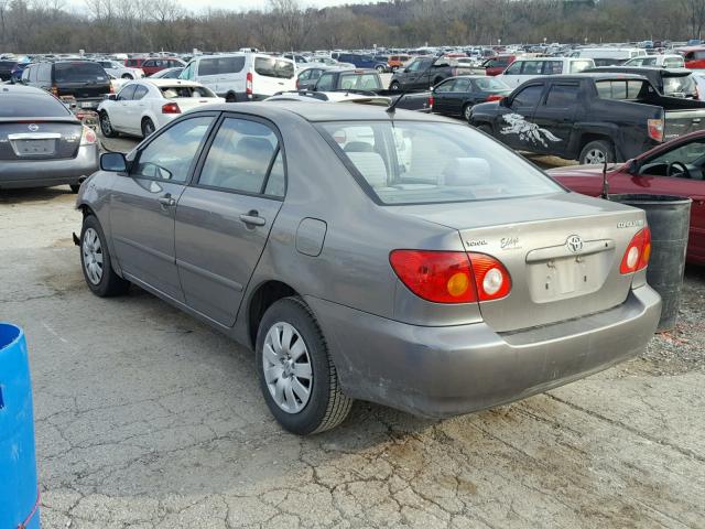 2T1BR38E94C285003 - 2004 TOYOTA COROLLA CE GRAY photo 3