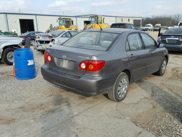 2T1BR38E94C285003 - 2004 TOYOTA COROLLA CE GRAY photo 4