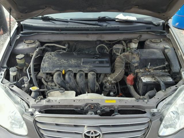 2T1BR38E94C285003 - 2004 TOYOTA COROLLA CE GRAY photo 7