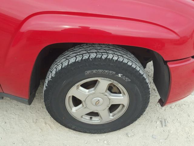 1GNDT13S522349973 - 2002 CHEVROLET TRAILBLAZE RED photo 9