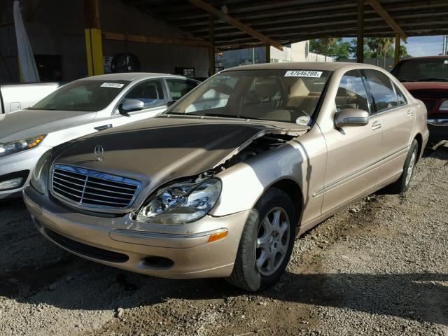 WDBNG70J81A164979 - 2001 MERCEDES-BENZ S 430 GOLD photo 2