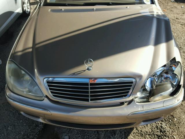 WDBNG70J81A164979 - 2001 MERCEDES-BENZ S 430 GOLD photo 7