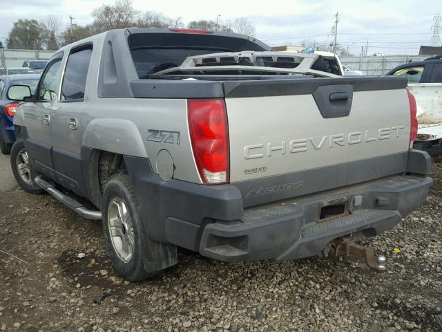 3GNEK12T44G277286 - 2004 CHEVROLET AVALANCHE BEIGE photo 3