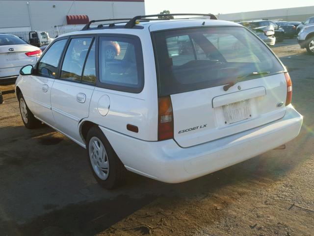 3FALP15P2VR154422 - 1997 FORD ESCORT LX WHITE photo 3