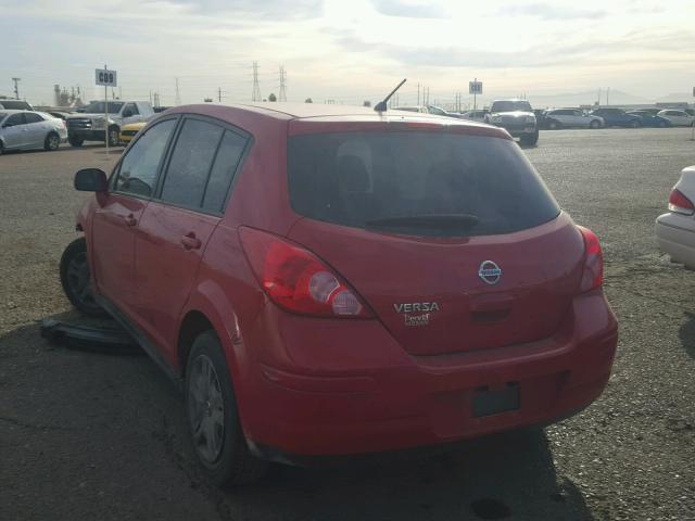 3N1BC1CP6CK253175 - 2012 NISSAN VERSA S RED photo 3