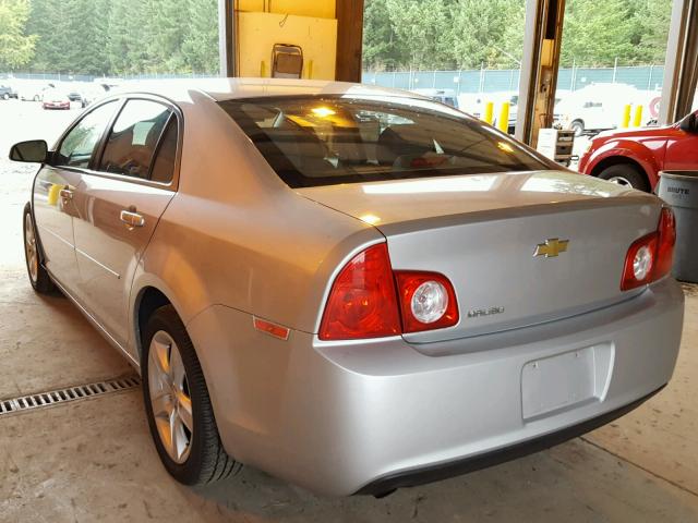 1G1ZA5E09CF393873 - 2012 CHEVROLET MALIBU LS ვერცხლისფერი ფოტო 3
