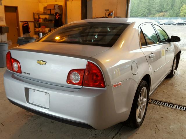 1G1ZA5E09CF393873 - 2012 CHEVROLET MALIBU LS ვერცხლისფერი ფოტო 4