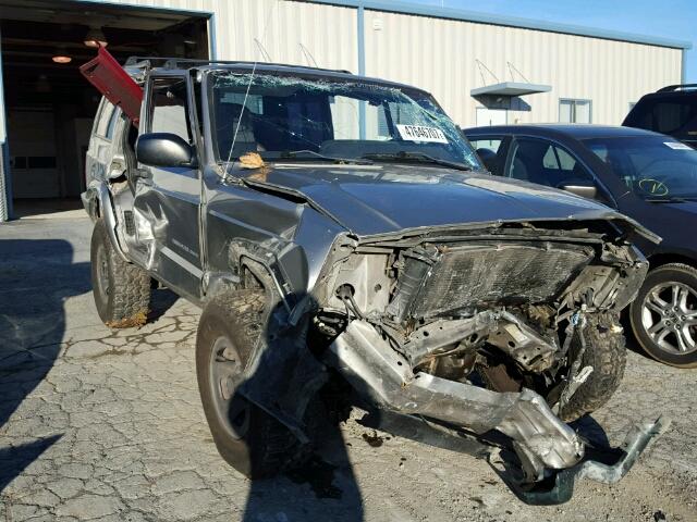 1J4FF48S6YL155940 - 2000 JEEP CHEROKEE S GRAY photo 1