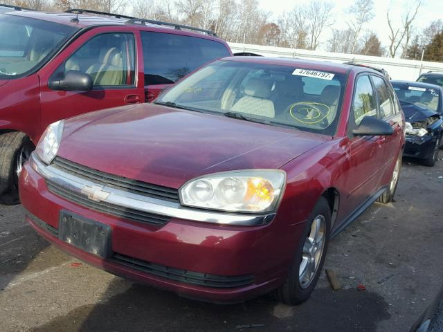 1G1ZT62835F120957 - 2005 CHEVROLET MALIBU MAX RED photo 2