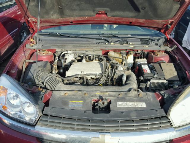 1G1ZT62835F120957 - 2005 CHEVROLET MALIBU MAX 红色 照片 7