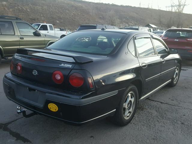 2G1WF52K849206305 - 2004 CHEVROLET IMPALA BLACK photo 4