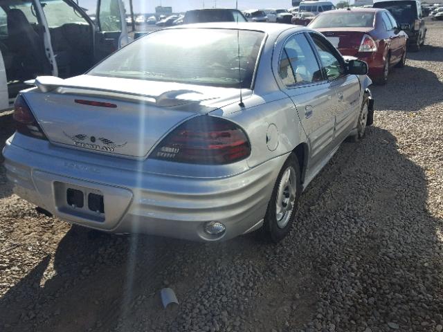 1G2NF52T21M541879 - 2001 PONTIAC GRAND AM S SILVER photo 4