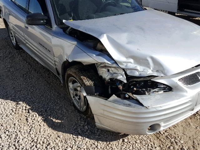 1G2NF52T21M541879 - 2001 PONTIAC GRAND AM S SILVER photo 9