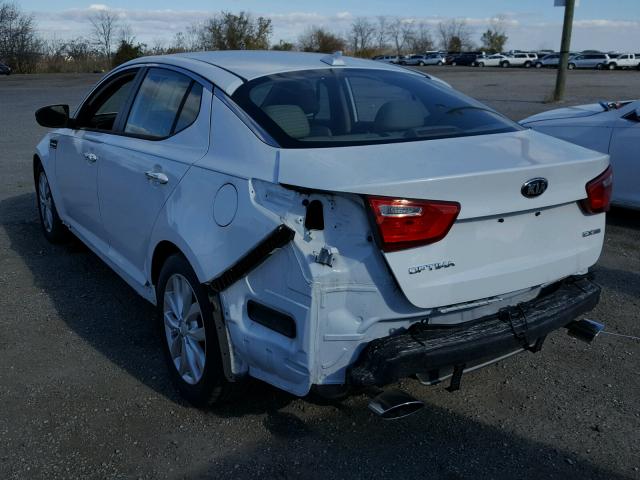 5XXGN4A78EG260803 - 2014 KIA OPTIMA EX WHITE photo 3