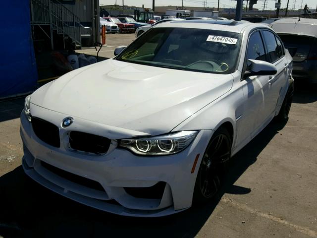 WBS3C9C54FP804066 - 2015 BMW M3 WHITE photo 2