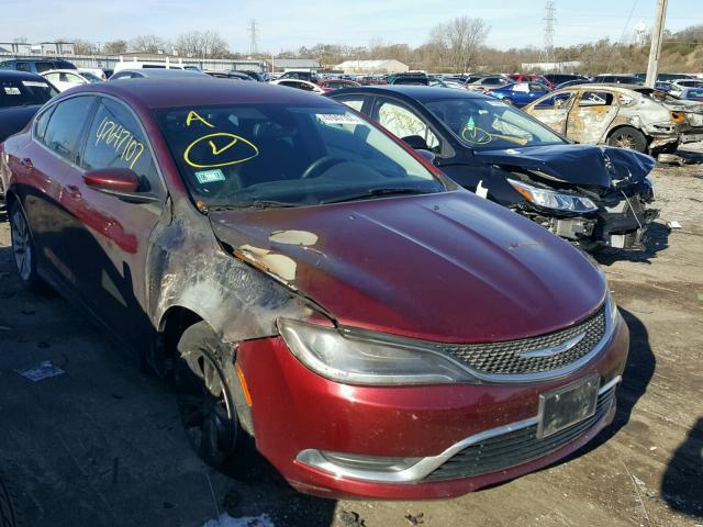 1C3CCCABXFN730150 - 2015 CHRYSLER 200 LIMITE BURGUNDY photo 1