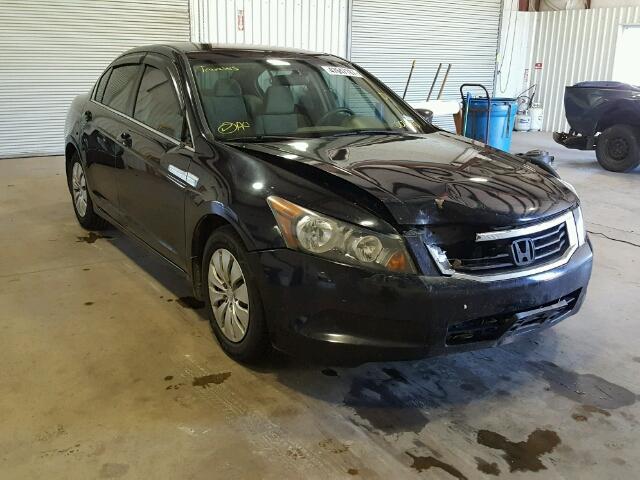 1HGCP26338A001592 - 2008 HONDA ACCORD LX BLACK photo 1