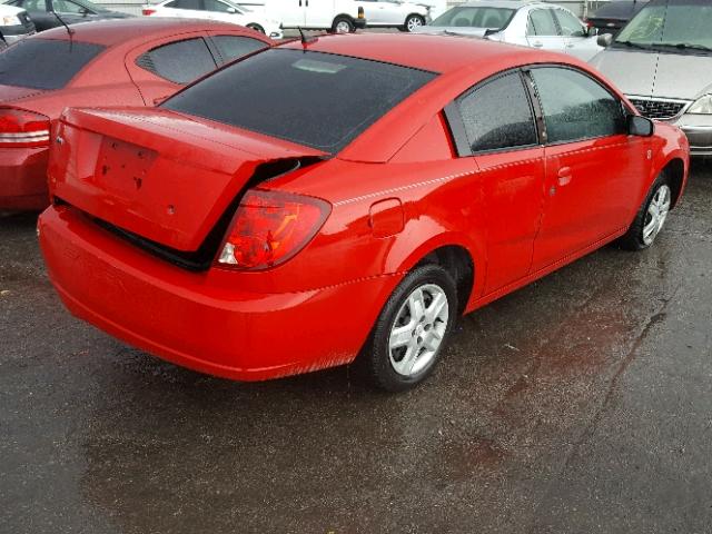 1G8AM15FX7Z112848 - 2007 SATURN ION LEVEL RED photo 4