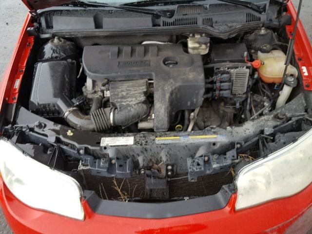 1G8AM15FX7Z112848 - 2007 SATURN ION LEVEL RED photo 7
