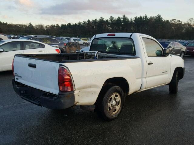 5TENX22N97Z412336 - 2007 TOYOTA TACOMA WHITE photo 4