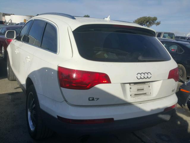 WA1BY74L97D093581 - 2007 AUDI Q7 3.6 QUA WHITE photo 3