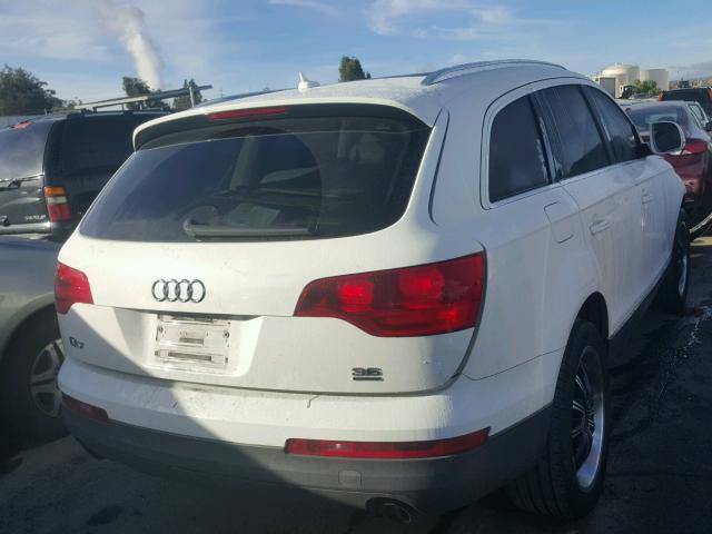 WA1BY74L97D093581 - 2007 AUDI Q7 3.6 QUA WHITE photo 4