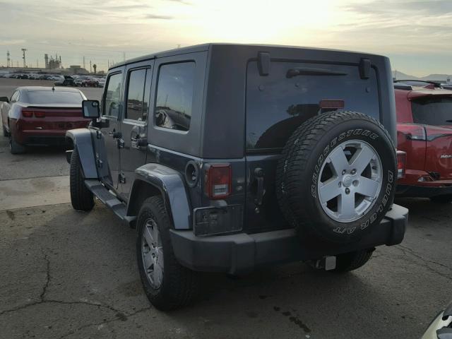 1J4GA59197L190369 - 2007 JEEP WRANGLER S BLUE photo 3