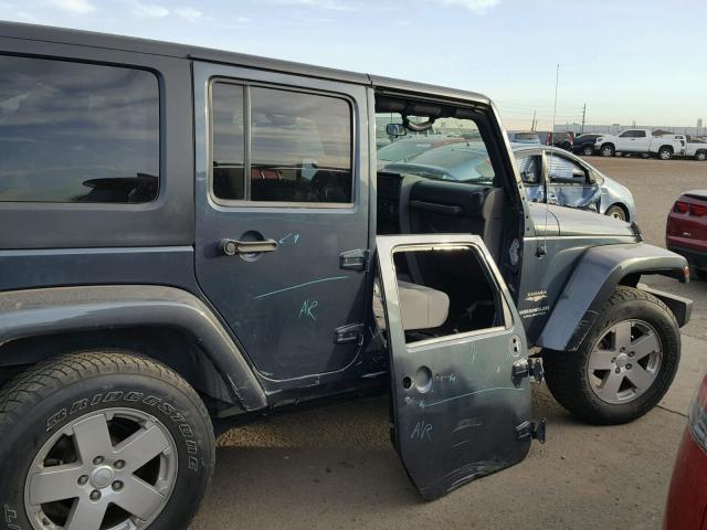 1J4GA59197L190369 - 2007 JEEP WRANGLER S BLUE photo 9