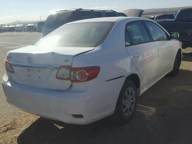 2T1BU4EE9BC573142 - 2011 TOYOTA COROLLA BA WHITE photo 4