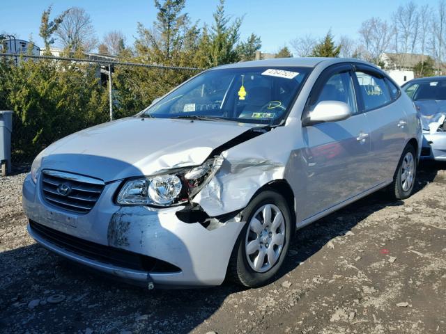 KMHDU46D69U690121 - 2009 HYUNDAI ELANTRA GL SILVER photo 2