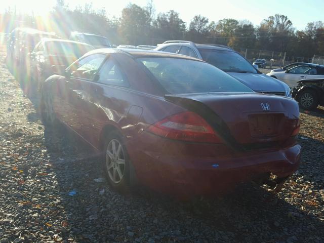 1HGCM82603A031718 - 2003 HONDA ACCORD EX RED photo 3