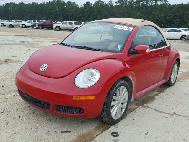 3VWRF31Y18M412283 - 2008 VOLKSWAGEN NEW BEETLE Qırmızı foto 2