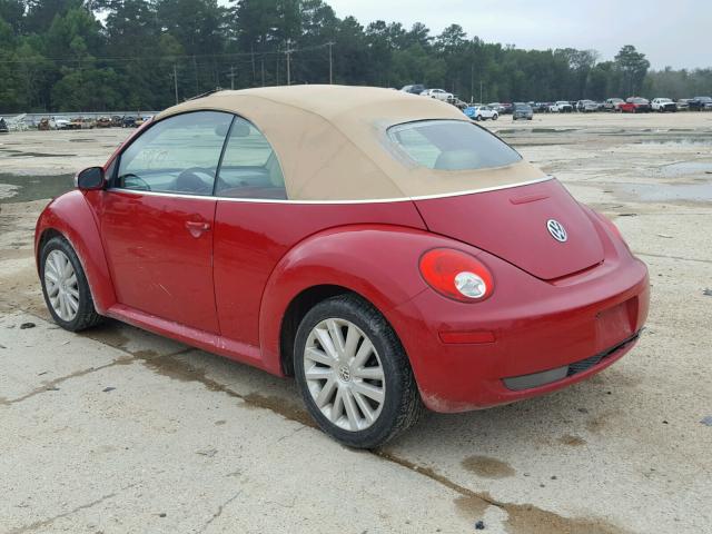 3VWRF31Y18M412283 - 2008 VOLKSWAGEN NEW BEETLE Qırmızı foto 3