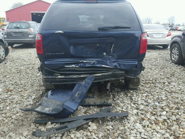 1D4GP25R76B543312 - 2006 DODGE CARAVAN SE BLUE photo 9