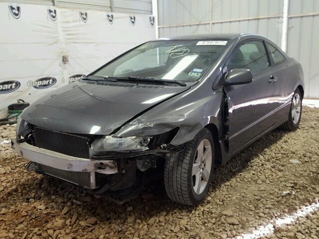 2HGFG1B64BH507030 - 2011 HONDA CIVIC LX GRAY photo 2