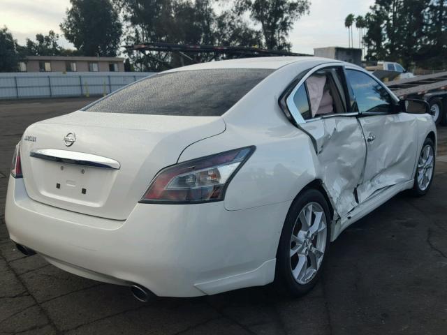 1N4AA5AP6DC842152 - 2013 NISSAN MAXIMA S WHITE photo 4