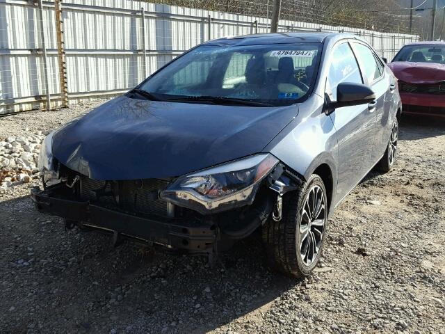 2T1BURHE2EC135754 - 2014 TOYOTA COROLLA L GRAY photo 2