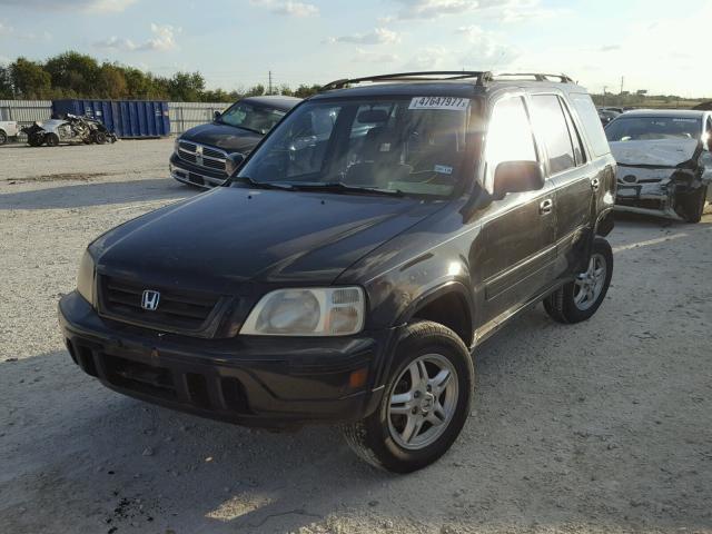 JHLRD1852VC045662 - 1997 HONDA CR-V LX BLACK photo 2