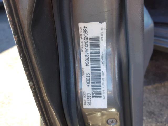 4S6CK58VXV4407864 - 1997 HONDA PASSPORT E 灰色 照片 10