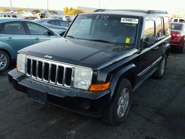 1J8HG48K37C570331 - 2007 JEEP COMMANDER BLACK photo 2