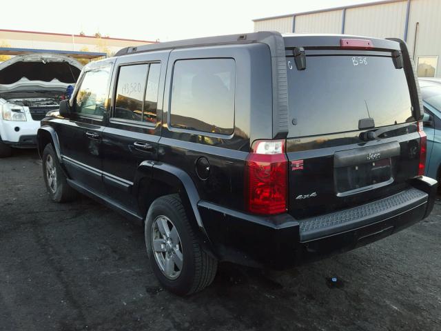 1J8HG48K37C570331 - 2007 JEEP COMMANDER BLACK photo 3