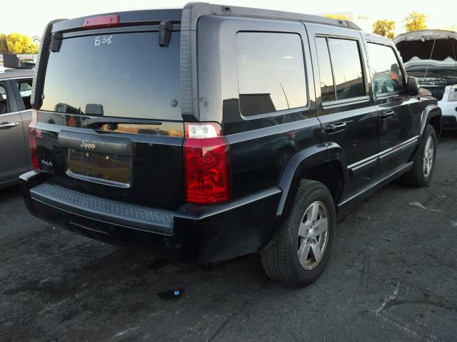 1J8HG48K37C570331 - 2007 JEEP COMMANDER BLACK photo 4